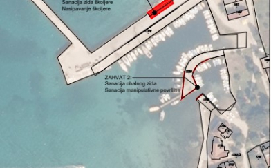 Uskoro počinje sanacija obale u luci Olib 